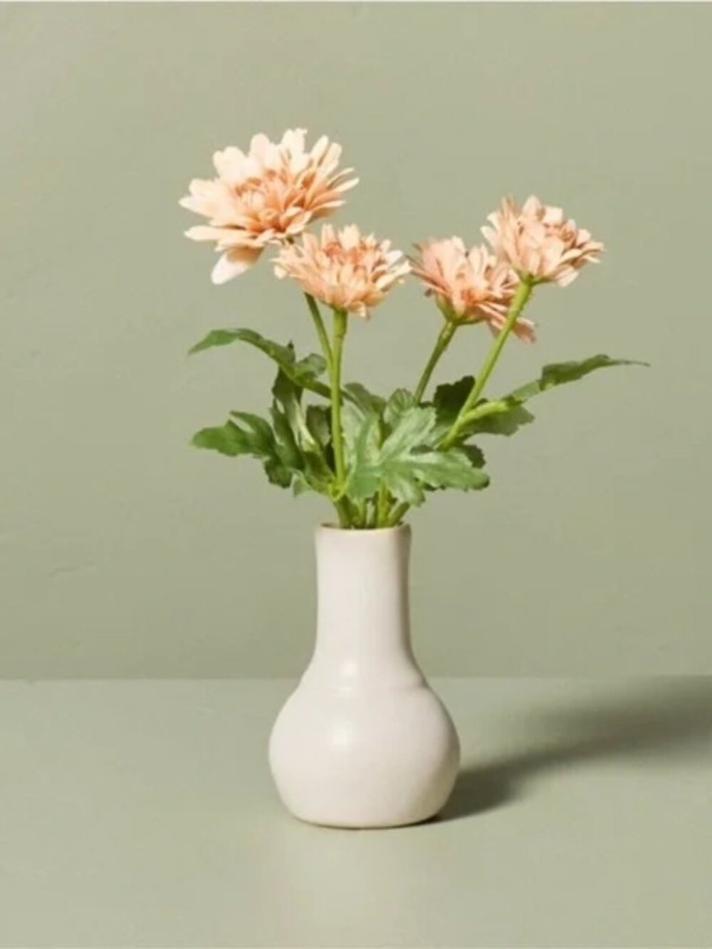 8" Faux Micro Mini Daisy Arrangement Orange - Hearth &‎ Hand Magnolia, Target